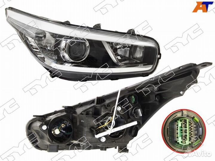 Фара KIA ceed 12-18 RH галоген