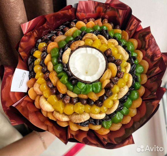 Съедобные букеты из сухофруктов/ подарок учителю