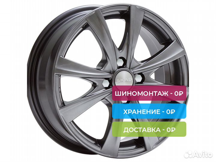 R15 4x100 6J ET45 D60,1 Скад Мальта Графит
