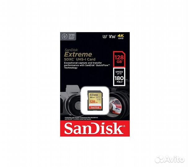 Карта памяти SanDisk sdxc Extreme Class 10 UHS-I U