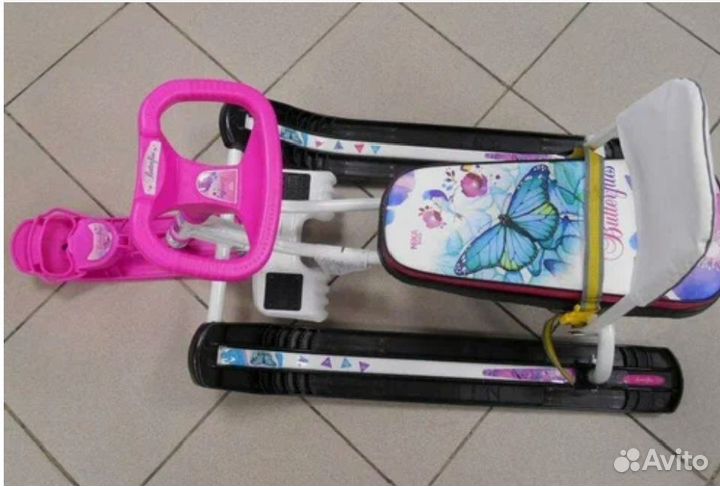 Снегокат со спинкой