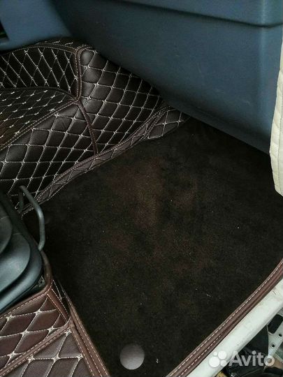 3d коврики из экокожи на Volvo