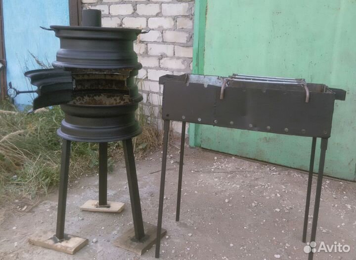 Печь для казана с трубой