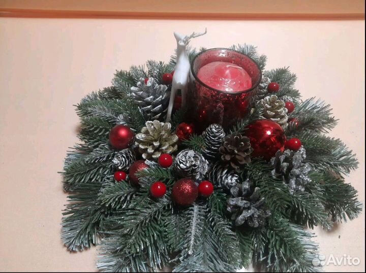Новогодний подсвечник