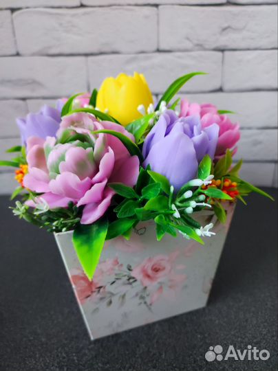 Цветы из мыла ручной работы