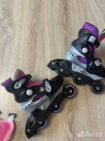 Роликовые коньки детские раздвижные
