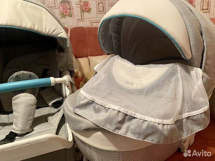 Коляска 2 в 1 adamex Monte Карбон