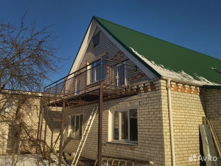 Заборы из профнастила под ключ, откатные ворота