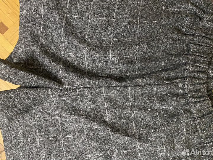 Шорты серые клетка