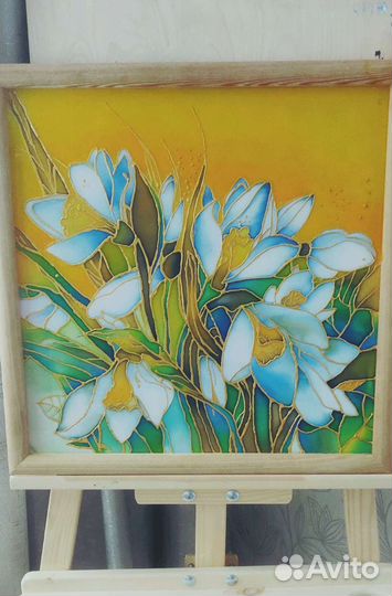 Картина холодный батик