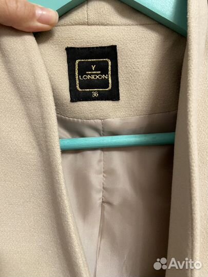 Пиджак пальто бежевое женское
