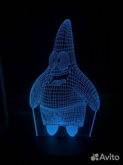 3d ночник цветной