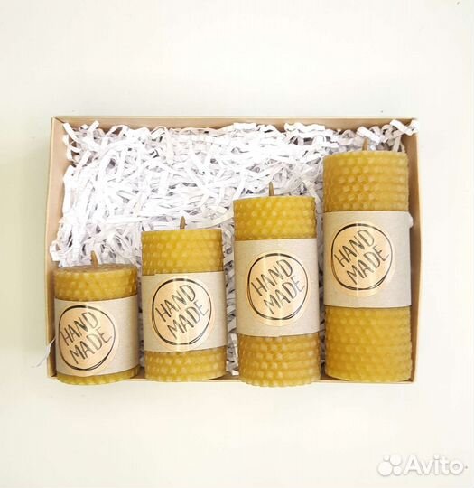 Свечи из вощины ручной работы