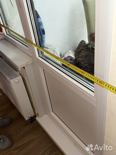 Балконная дверь с окном бу