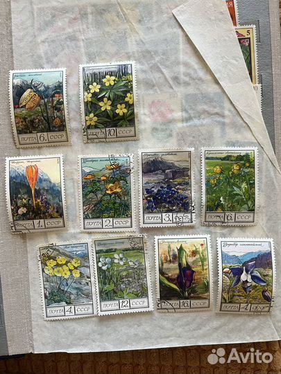 Почтовые марки СССР и другие страны 