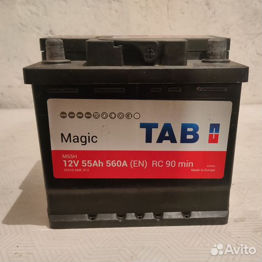 Аккумулятор TAB Magic 12V 55Ah 560A (EN) RC 90 min