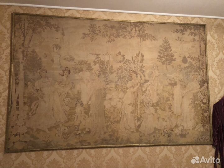 Гобелен старинный, романтическая тема, 320х200 см