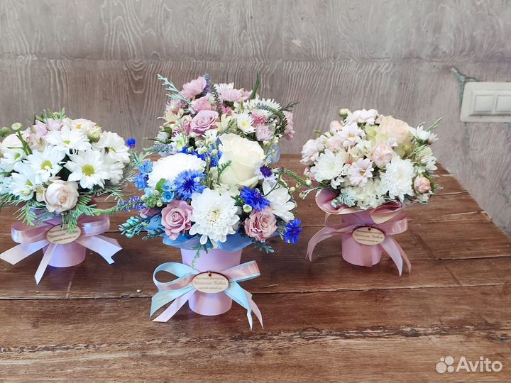 Живые цветы букеты