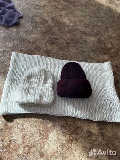 Женская шапка и снуд