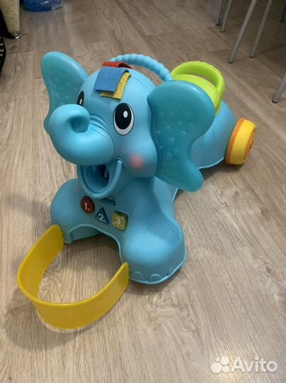 Детская машинка-каталка слоник Infantino 3-in-1