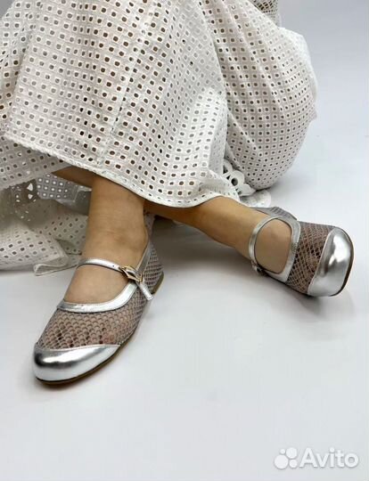 Балетки в сетку