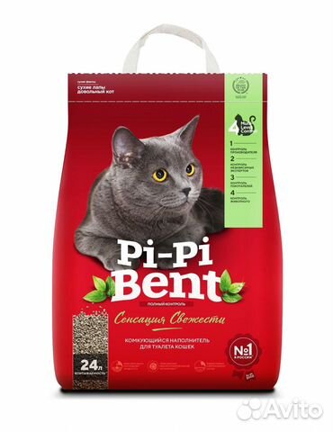Pi-Pi-Bent комкующийся наполнитель 