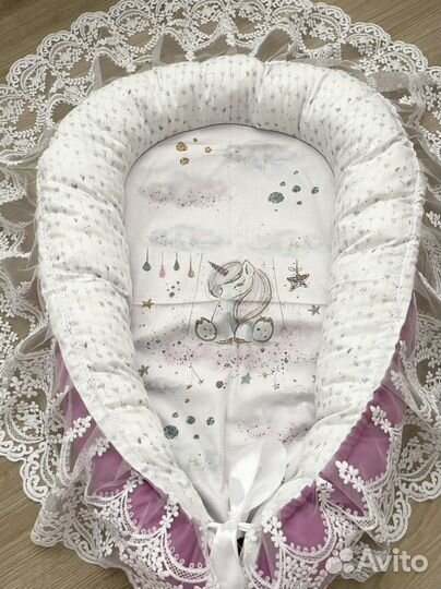 Бортики, комплект в кроватку + кокон