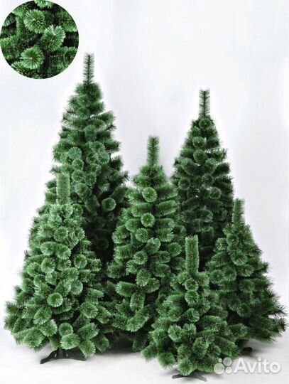 Елки, сосны, ели искусственные гирлянда бонусом