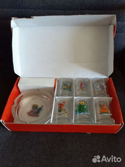 Подарочный набор для мужчин - стопки и пепельница