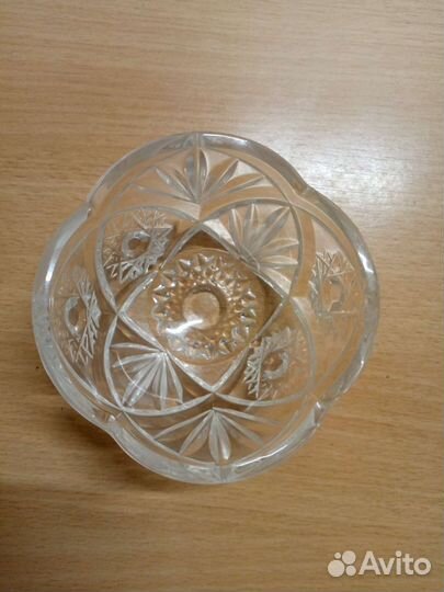Хрустальная ваза конфетница СССР