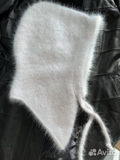 Вязаный капор капюшон