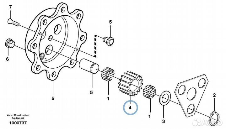 51335948 Шестерня сателлит бортового редуктора