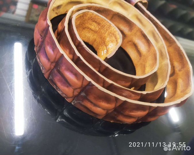 Ремень мужской,кожа крокодил