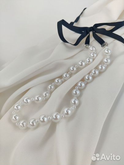 Колье чокер из жемчуга