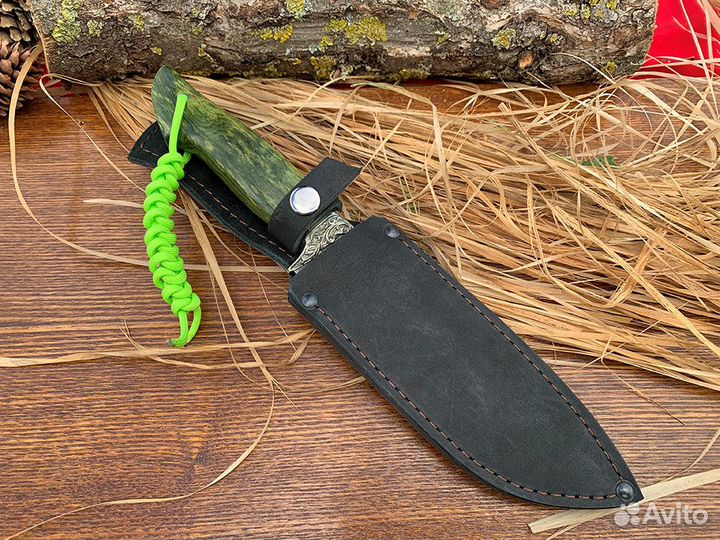 Нож туристический из дамасской стали