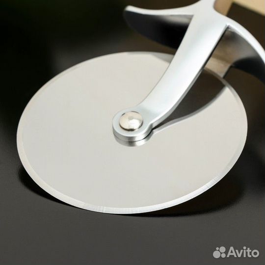 Нож для пиццы и теста Доляна Shapes, цвет серебрян