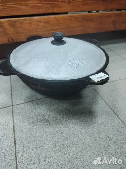 Казан чугунный 6 литров