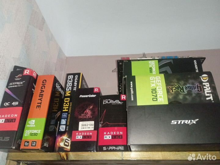 Видеокарты игровые разные GTX/RX