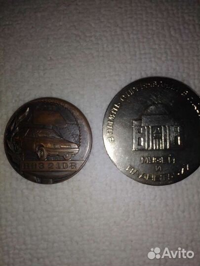 Настольная медаль ваз2108