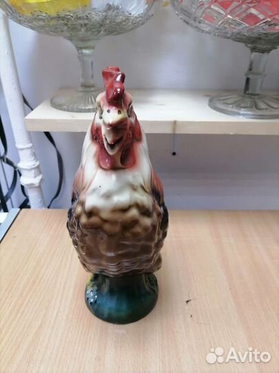 Штоф фарфоровый. Петух. СССР