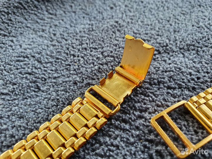 Браслет для часов позолоченный AU новый СССР 18мм