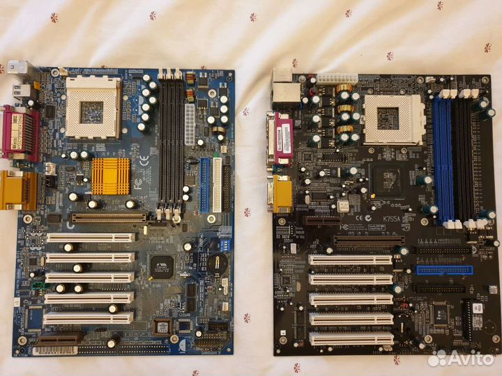 Старые материнские платы и комплектующие