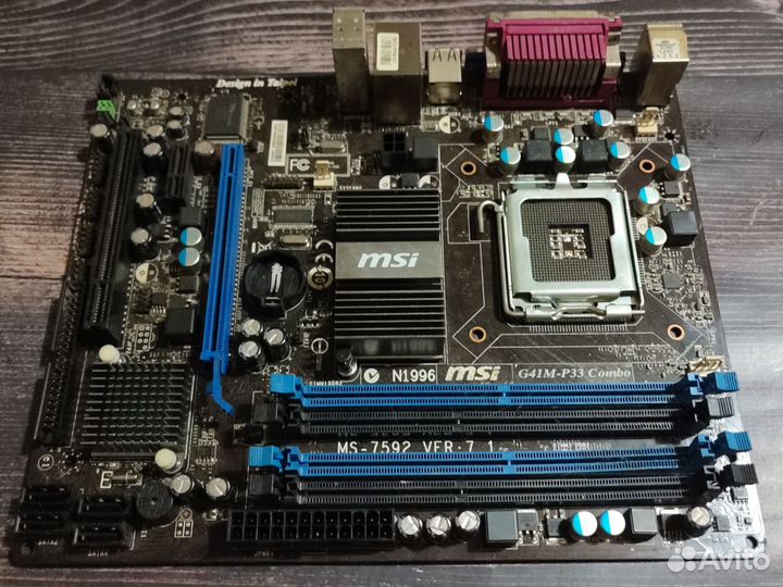 Материнская плата MSI G41M-P33 combo