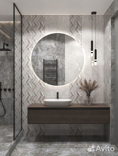 Плитка настенная Axima Гудзон 28x40 см 1.232 м² глянцевая цвет светло-серый