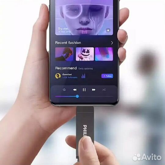 Флеш накопитель USB 3.2 OTG Type-C 128 гб. Новый