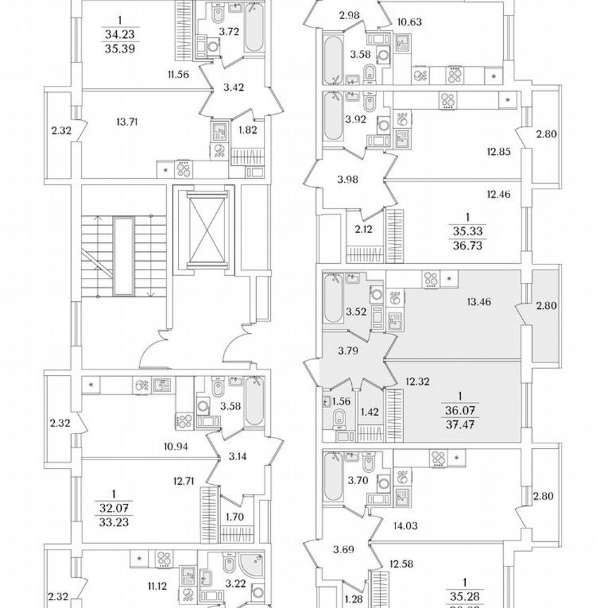 1-к. квартира, 37,5 м², 9/9 эт.