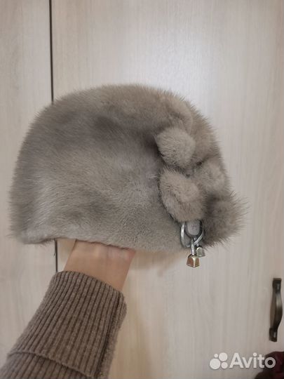 Шапка норковая женская