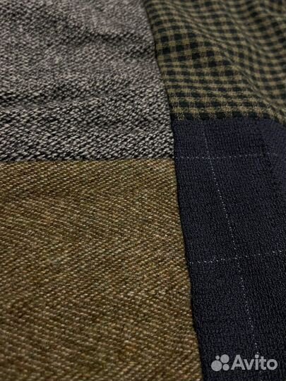 Лоскутный плед ручной работы пэчворк 170х139