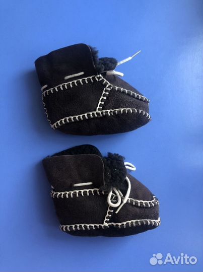 Пинетки меховые детские,0-6 месяцев