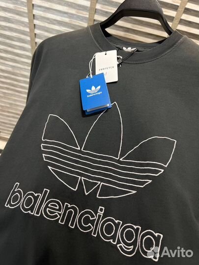 Футболка Balenciaga x Adidas премиум S M L XL XXL